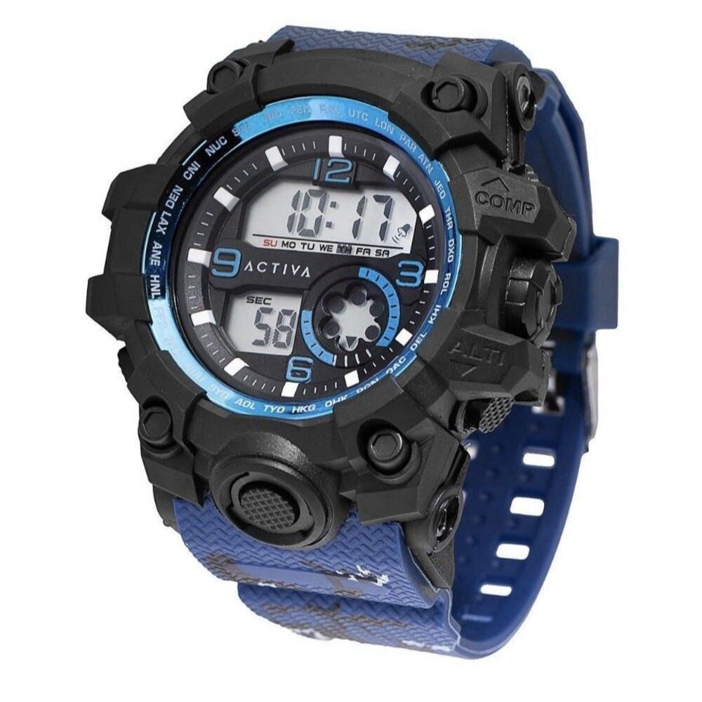 INVICTA X ACTIVA Men's Watch 54.5mm Blue/Black Camo Band ACW435-003